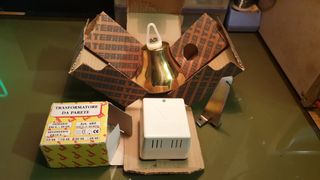 BTICINO TERRANEO CAMPANA BRONCE + ALIMENTACIÓN