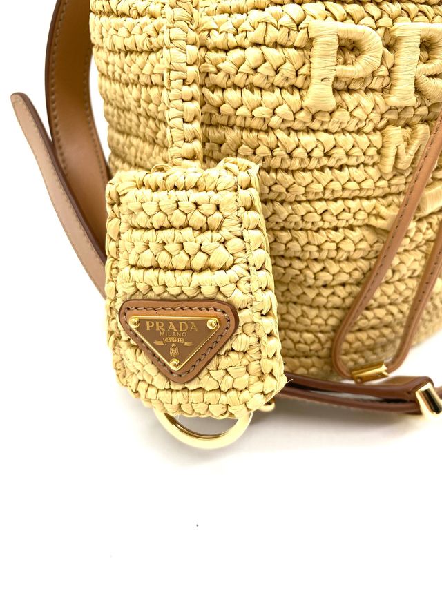 Bolso Prada Beige de Rafia