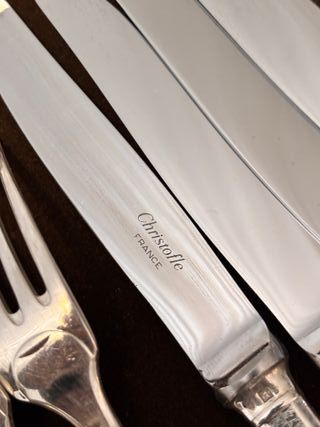 Christofle Cluny Set 20 Posate Argento