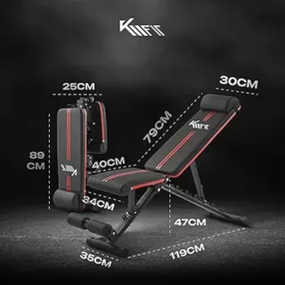 Banco de pesas plegable multifuncional KM Fit