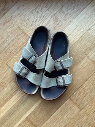 Sandalias/Chanclas Birkenstock Ante Beige Talla 38