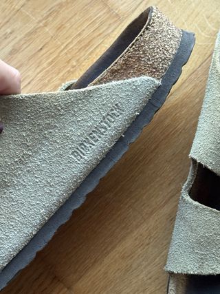 Sandalias/Chanclas Birkenstock Ante Beige Talla 38