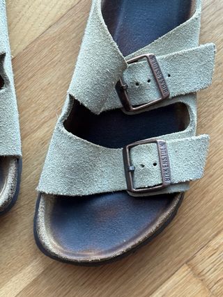 Sandalias/Chanclas Birkenstock Ante Beige Talla 38