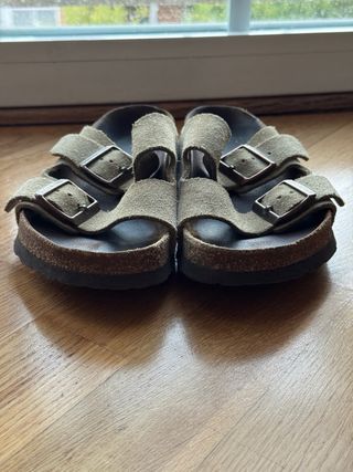 Sandalias/Chanclas Birkenstock Ante Beige Talla 38