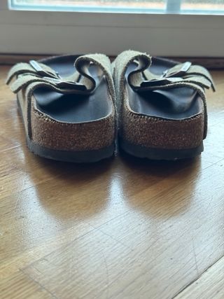 Sandalias/Chanclas Birkenstock Ante Beige Talla 38