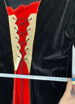 Vestido Terciopelo Vampira Halloween