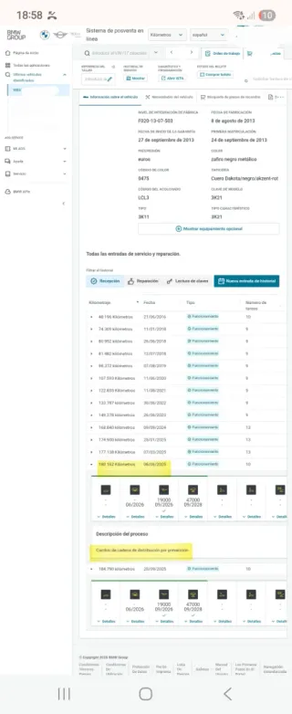 BMW Serie 3 Sport Line con Cadena Recién Cambiada!