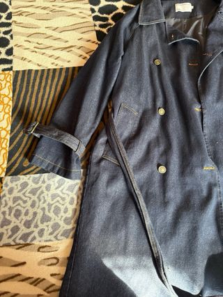 Gabardina vaquera azul