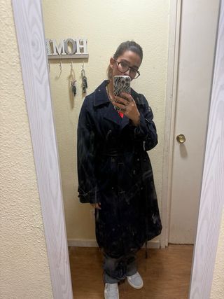 Gabardina vaquera azul