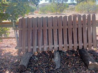 Valla madera piscina + puerta
