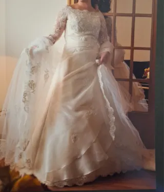 Vestido de Novia Rosa Clará Blanco