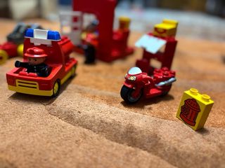 LEGO DUPLO VINTAGE- BOMBEROS - SET X 31 PIEZAS