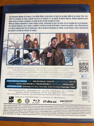 Blu-ray La Huida (Deadfall) Edición Alquiler