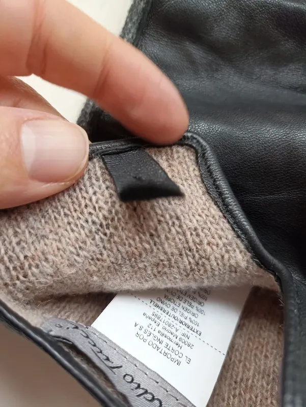 Guantes Emidio Tucci piel ovino talla 4 – negro