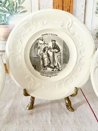 Platos parlantes antiguos Gien Francia