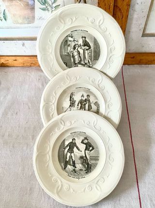 Platos parlantes antiguos Gien Francia