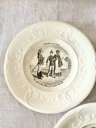 Platos parlantes antiguos Gien Francia