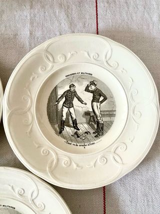 Platos parlantes antiguos Gien Francia