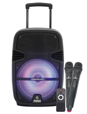 Altavoz Coolsound A350 Amplificado 12 350W + 2 Mic