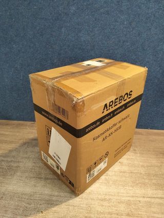 Estuche cosmético AREBOS 26L Negro/Plata