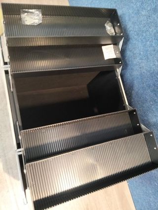 Estuche cosmético AREBOS 26L Negro/Plata