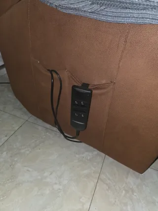 Oportunidad Sillón reclinable eléctrico tela y ant