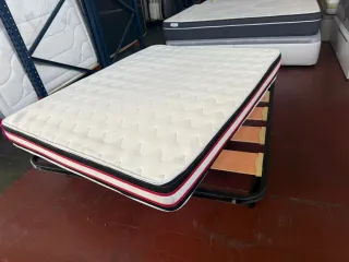 Somier lamas y colchón Visco 150x190