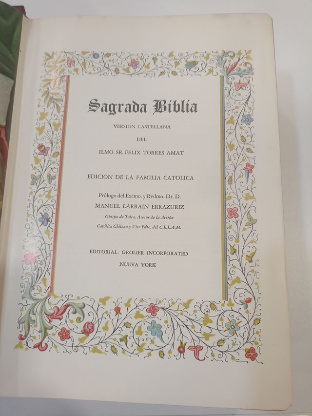 Sagrada biblia año 1958
