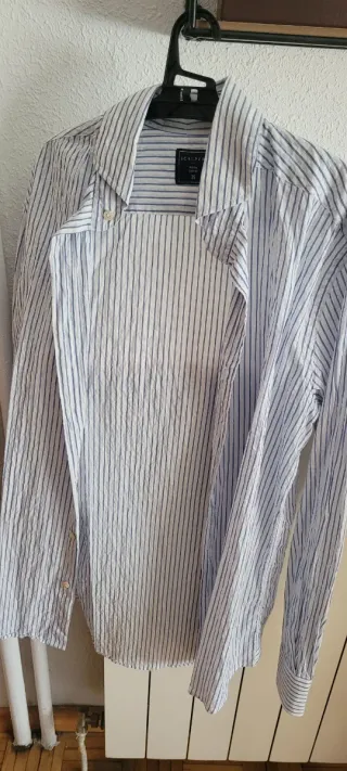 Camisa Scalpers Rayas Azul Tala M