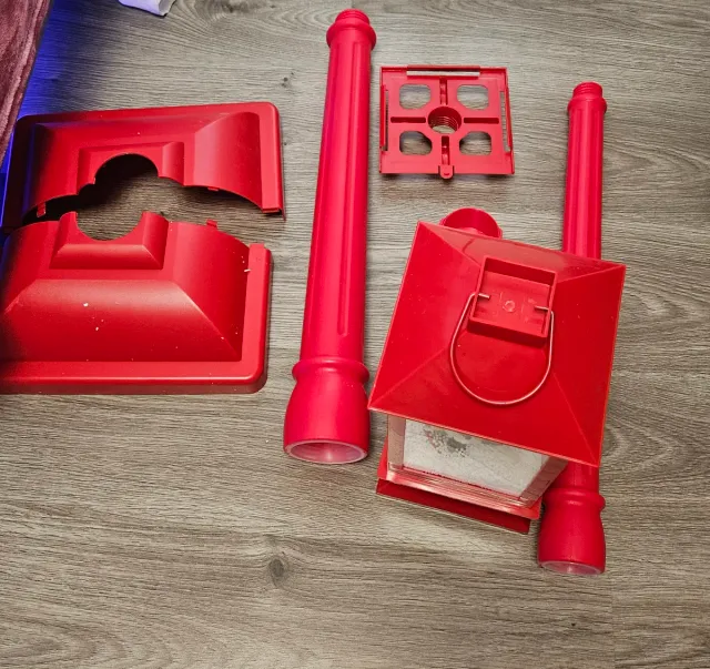 Farola Navideña con Nieve y Música