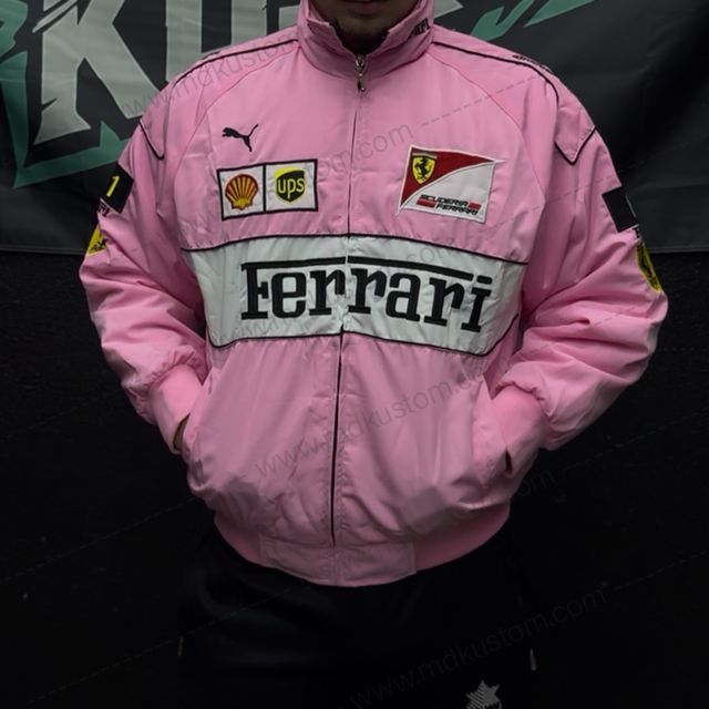 Chaqueta Ferrari Racing Rosa