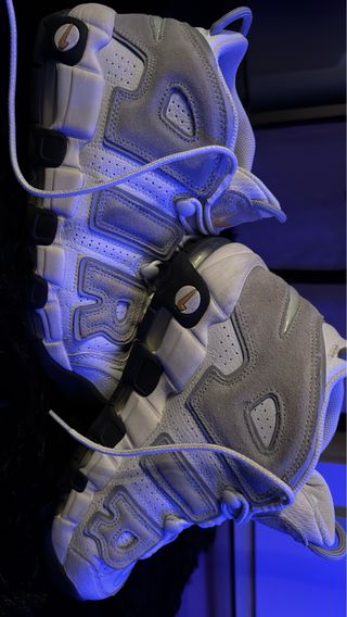 Nike Air More Uptempo Grigio Bianco