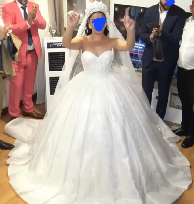 Vestido de Novia todo de pedrería
