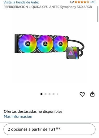 ANTEC Symphony 360 ARGB: Refrigeración líquida CPU