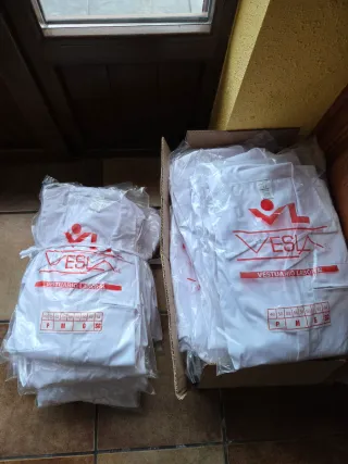 Lote 21 fundas blancas de trabajo