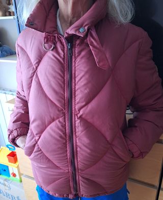 Cazadora acolchada rosa/roja