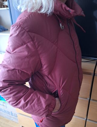 Cazadora acolchada rosa/roja