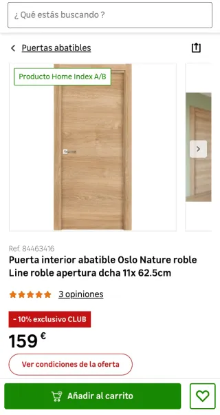 Puerta interior madera