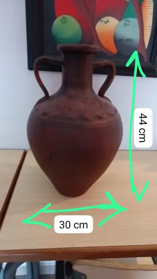 Cantarero de madera con 3 tinajas