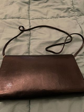 Borsa vintage vera pelle lucertola anni '60