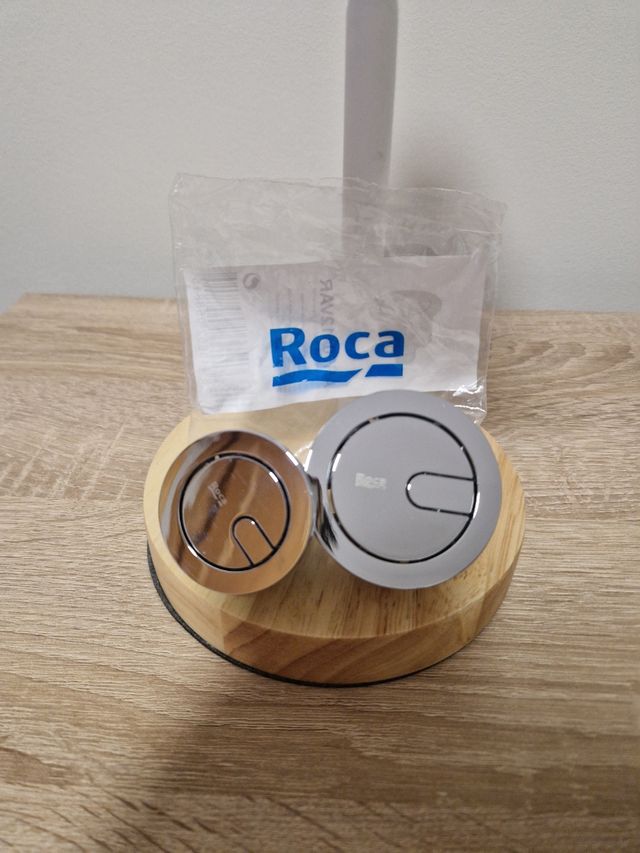 Pulsador Roca Doble Cromado