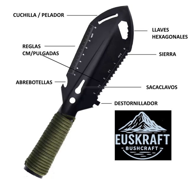 Pala tattica di sopravvivenza multiuso Bushcraft