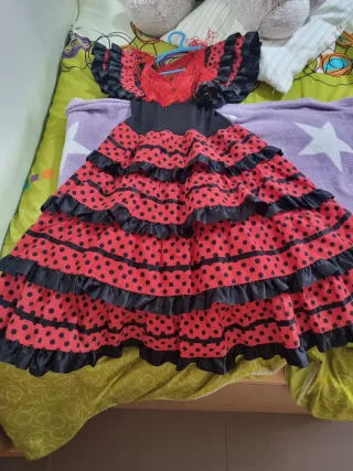 Disfraz Sevillana Talla 10 (talla pequeño 