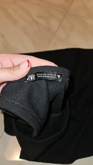 Vestido largo asimétrico Zara Talla M