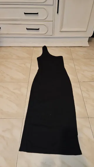 Vestido largo asimétrico Zara Talla M