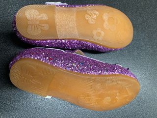 Ballerine bambina glitter viola n. 27