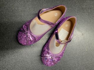 Ballerine bambina glitter viola n. 27