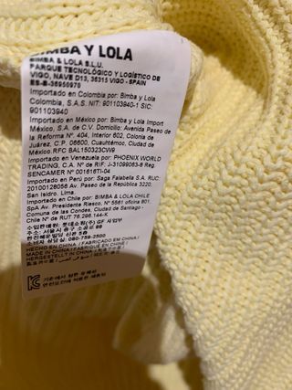 Jersey Bimba y Lola Amarillo
