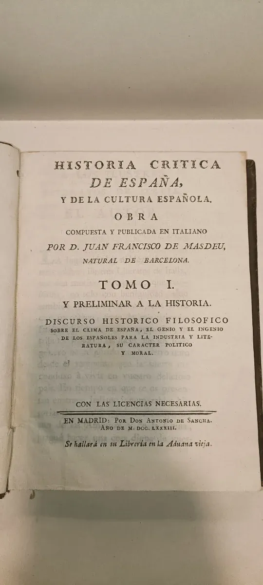 Historia Critica de España