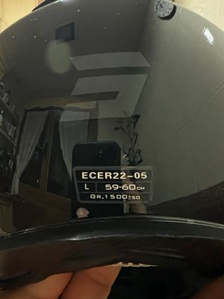 Casco de moto trail negro